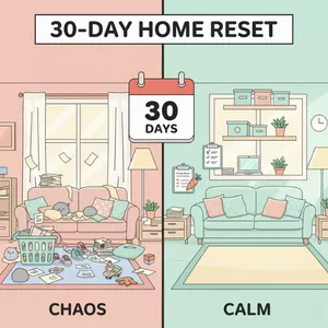 Cover image for Online course 30-Day Home Reset — The Complete Organization &amp; Cleaning System