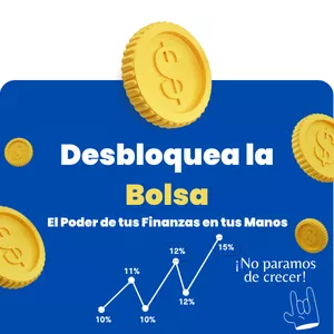 Imagen de portada para Curso online Desbloquea la Bolsa: El Poder de tus Finanzas en tus Manos