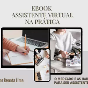 Imagem de capa para o Ebook TRABALHE EM CASA - EBOOK ASSISTENTE VIRTUAL NA PRÁTICA