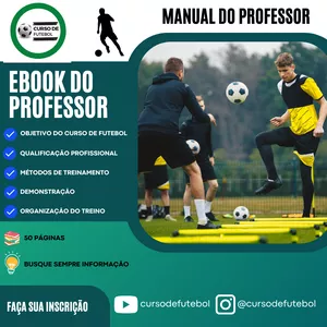Imagem de capa para o Ebook MANUAL DO PROFESSOR DE FUTEBOL - CURSO DE FUTEBOL