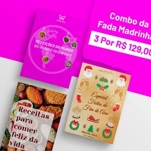 Imagem de capa para o Ebook EBOOK (COMBO) Mundo das fadas + Festas de fim de ano + comer feliz da vida.