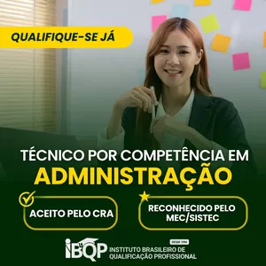 Imagem de Certificação Por Competencia -  TÉCNICO ADMINISTRAÇÃO em 30 dias  criado por Ibqp Intituto brasileiro de qualificação profissional na hotmart