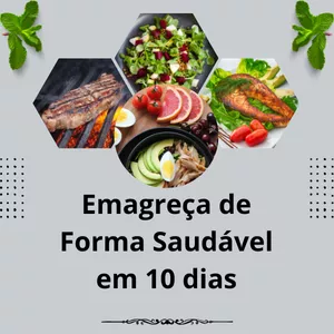 Imagem de capa para o Ebook Emagreça de Forma Rápida e Saudável em apenas 10 dias