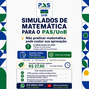 Imagem do curso GUIA DE EXATAS PAS UnB 2026