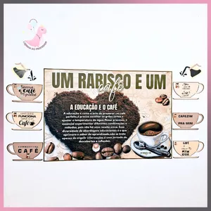 Imagem de capa para o Ebook UM RABISCO E UM CAFÉ- PAINEL PARA REUNIÃO PEDAGÓGICA