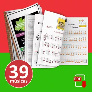 Imagem de capa para o Ebook Livro Infantil com Partituras Musicais - Canções Regionais Brasileiras