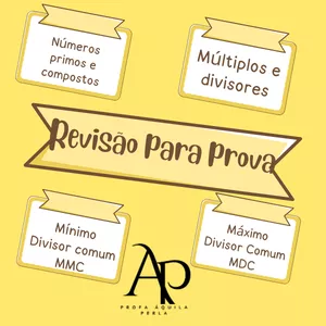 Imagem de capa para o Ebook Questões de REVISÃO Múltiplos/Divisores/MMC/MDC.