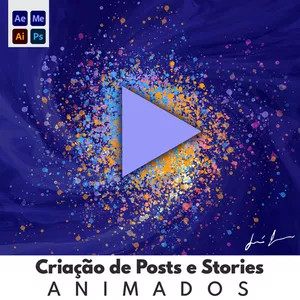 Imagem de capa para o Curso online Criação de Posts e Stories Animados 