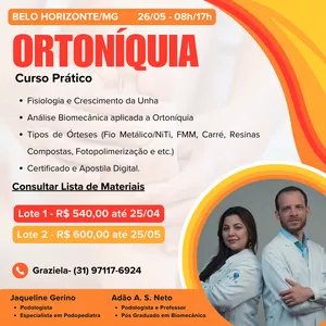 Imagem de capa para o Evento presencial Ortoniquia BH