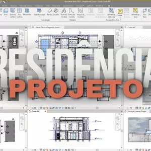Imagem de capa para o Curso online Template Arquitetônico Residencial – 100% Revit