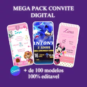 Imagem de capa para o Curso online PACK CONVITE DIGITAL 