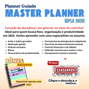 Imagem de capa para o Curso online Master Planner by Lidian Silva (MPLS) - 2025
