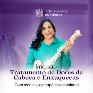 Imagem de capa para o Evento online IMERSÃO:  AVALIAÇÃO E TRATAMENTO AVANÇADO DE DORES DE CABEÇA ATRAVÉS DE TÉCNICAS OSTEOPÁTICAS CRANIANAS.