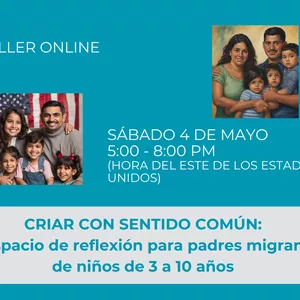 Imagen de portada para Curso online Criar con sentido común: un espacio de reflexión para padres migrantes de niños de 3 a 10 años