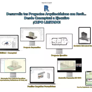 Imagen de portada para Curso online Revit Arquitectura PRO: Desde Conceptual, Básico y hasta Ejecutivo