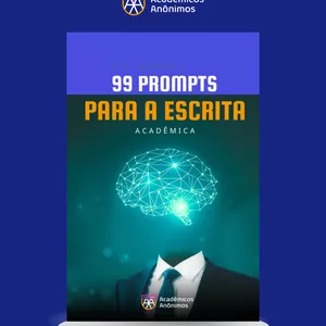Imagem de capa para o Ebook 99 Prompts para a Escrita Acadêmica