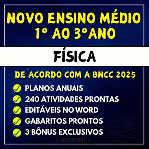 Imagem de capa para o Curso online FÍSICA - Planejamentos e Atividades - Novo Ensino Médio 2025