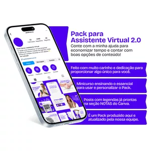 Imagem do curso Pack Canva - Assistente Virtual 2.0
