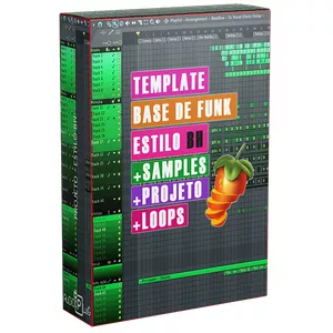 Imagem de capa para o Curso online Template | Fl Studio | Base de Funk Estilo BH | Projeto | Samples | Loops