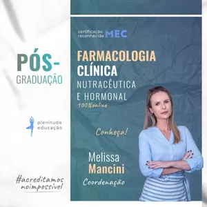 Imagem de capa para o Curso online Farmacologia Clínica Nutracêutica e Hormonal