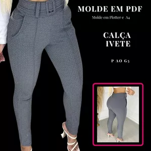 Imagem de capa para o Ebook MOLDE CALÇA IVETE PLUS SIZE