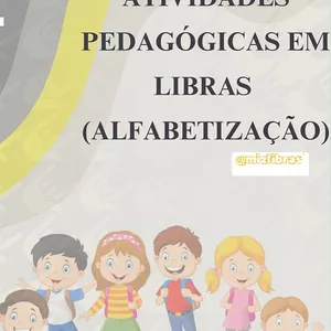 Imagem de capa para o Ebook Atividades Pedagógicas em Libras