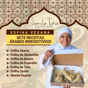 Imagem de capa para o Curso online Esfiha Vegana: 7 Receitas Árabes Irresistíveis!