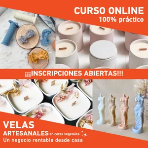 Imagen de portada para Curso online Curso de Velas Artesanales - Un negocio rentable