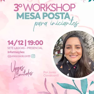 Imagem de capa para o Evento presencial 2º Workshop de Mesa Posta por Junia Cavalcanti