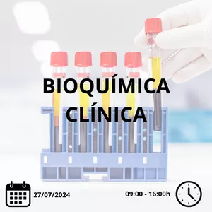 Imagem de capa para o Curso online BIOQUÍMICA CLÍNICA - TURMA 2024