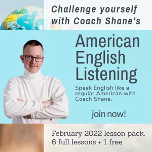 Cover image for Online course Coach Shane's American English Listening - February 2022