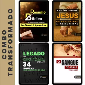 Imagem de capa para o Ebook Combo Transformado - Estudos Bíblicos