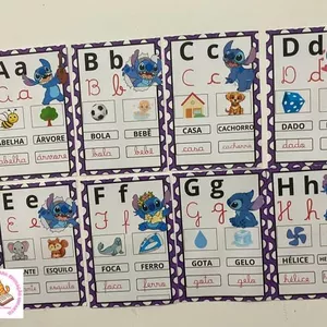 Imagem de capa para o Ebook ALFABETO DE PAREDE STITCH