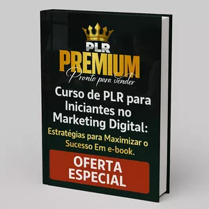 Imagem de capa para o Ebook Curso de PLR para Iniciantes no Marketing Digital: Estratégias para Maximizar o Sucesso Em e-book. OFERTA ESPECIAL 