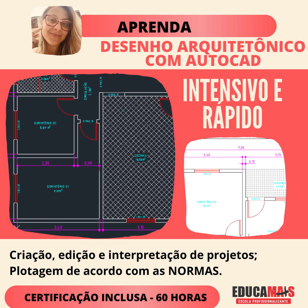 Imagem do curso DESENHO ARQUITETÔNICO COM CERTIFICAÇÃO