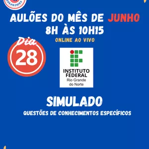 Imagem de capa para o Curso online IFRN 2025 simulado online