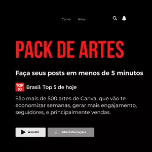 Curso Pack Canva + Calendário de Postagens 