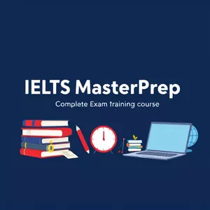 Cover image for Online course   IELTS MasterPrep – Complete Exam Training Course