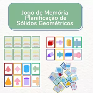 Imagem de capa para o Ebook JOGO DA MEMÓRIA - PLANIFICAÇÃO DE SÓLIDOS GEOMÉTRICOS 