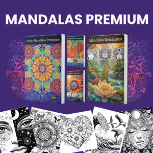 Imagen de portada para Ebook Mega Pack + 1325 Mandalas Premium + Bonos Regalo 