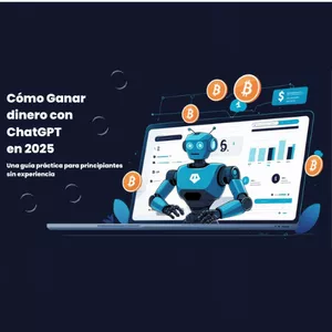 Imagen de portada para Ebook Cómo ganar dinero con ChatGPT en 2025: Guía práctica para principiantes sin experiencia