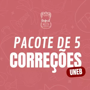 Imagem de capa para o Curso online UNEB 2024: PACOTE DE CORREÇÃO [5 CORREÇÕES]