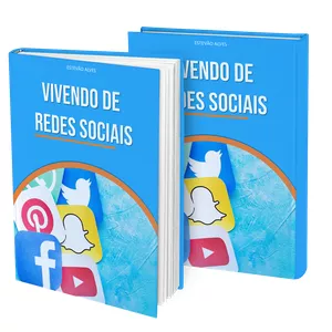 Imagem de capa para o Ebook Vivendo de  redes sociais