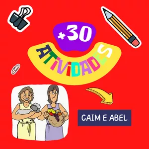Imagem de capa para o Ebook +30 ATIVIDADES - CAIM E ABEL