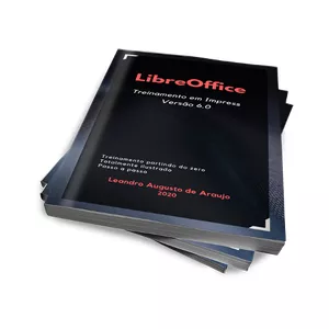 Imagem de capa para o Ebook LibreOffice. Treinamento em Impress  V6.0