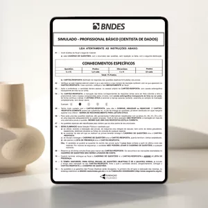 Imagem de capa para o Curso online SIMULADOS - BNDES [CIÊNCIA DE DADOS]
