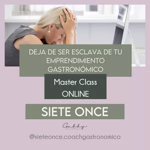 Imagen de portada para Curso online MASTER CLASS DEJA DE SER ESCLAVA DE TU EMPRENDIMIENTO GASTRONÓMICO