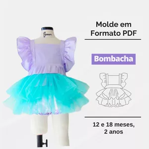 Imagem de capa para o Ebook Molde Bombacha Infantil 12 e 18 meses, 2 anos