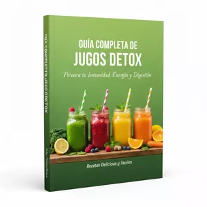 Imagen de portada para Ebook Guía Completa de Jugos Detox: Potencia tu Inmunidad, Energía y Digestión