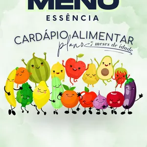 Imagem de capa para o Ebook Plano Alimentar Infantil – Cardápio dos 7 Meses